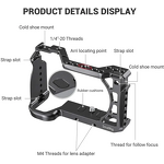 SmallRig A6600 - for Sony DSLR Cage Accessory Cold Shoe & Arri Locating Holes