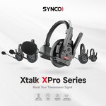SYNCO Xtalk XPro - 2.4G Wireless Intercom System MasterFree Noise Reduction Headset