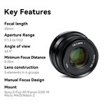 7artisans 35mm F1.2 Mark II - APS-C Large Aperture Prime Lens for Micro 4/3