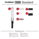 ZHIYUN FIVERAY V60 - 60W LED Stick Video Light 2700K-5500K with Knob Adjustment