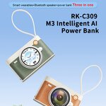 Power Bank Camera Style - Built-in Cable Fast Charging Large Capacity Portable