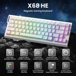 ATTACK SHARK X68 HE - Rapid Trigger Keyboard Magnetic Switch 60% Wired 8KHz