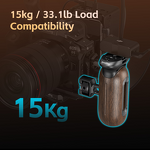 SmallRig 5238 - TV Antenna Wooden Side Handle Two-in-One Retractable Interface