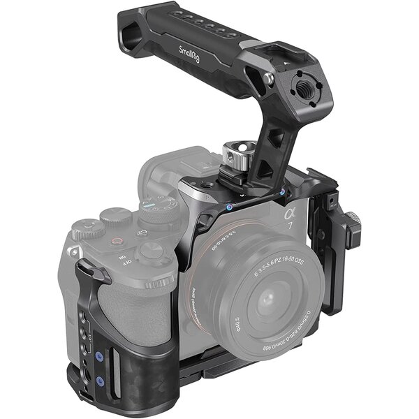 SmallRig A7 IV Cage - with Top Handle and Clamp for HDMI Cable for Sony Alpha