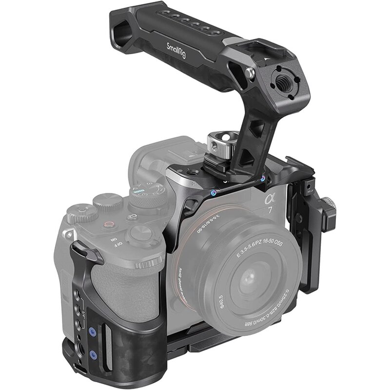 SmallRig A7 IV Cage - with Top Handle and Clamp for HDMI Cable for Sony Alpha