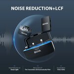 BOYA BOYAMIC - Professional Wireless Lavalier Lapel Microphone for iPhone Android Camera