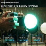 ZHIYUN MOLUS X60 - RGB Bicolor 60W LED Video Light Pocket COB Photography Fill Light