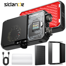 SIDANDE 2077 PRO - 80W MAX RGB Fill 2700-6500K 11000Lux LED Video Panel Light