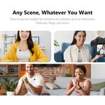 Luucco AirWave Mini K2 - Wireless Lavalier Lapel Microphone for iPhone Android DSLR