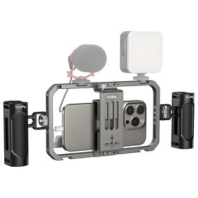 Small Rig Universal Phone Cage - Smartphone Video Rig Kit with Handles Handheld