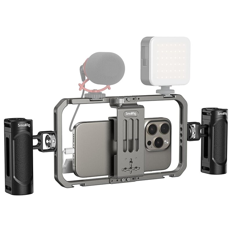 Small Rig Universal Phone Cage - Smartphone Video Rig Kit with Handles Handheld