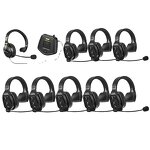 Saramonic Witalk WT9S - Full Duplex Wireless Intercom Headset Microphone System for Team