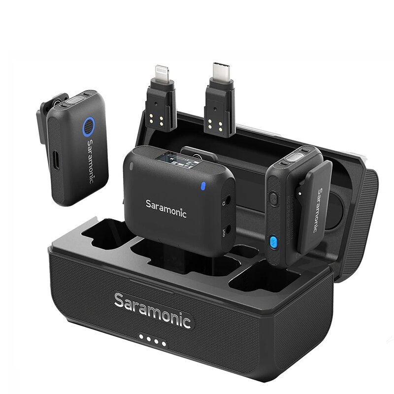 Saramonic Blink500 B2+ - Wireless Lavalier Lapel Microphone for iPhone Android DSLR Cameras