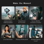 Hohem ISteady M6 Kit - Handheld Gimbal Stabilizer with AI Magnetic Fill Light for Smartphone