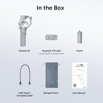 Hohem ISteady XE Kit - Smartphone Gimbal Stabilizer with Magnetic Fill Light and Tripod