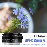 TTArtisan APS-C 25mm F2 - Camera Lens for Humanity Photography