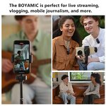 BOYA BOYAMIC - Professional Wireless Lavalier Lapel Microphone for iPhone Android Camera