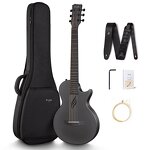 Enya Nova Go - Acoustic Guitar Carbon Fiber One Body 35 Inches Travel with Kit