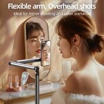 TELESIN Magnetic Mobile Phone Floor Stand - Cantilever Live Broadcast Tablet Bracket