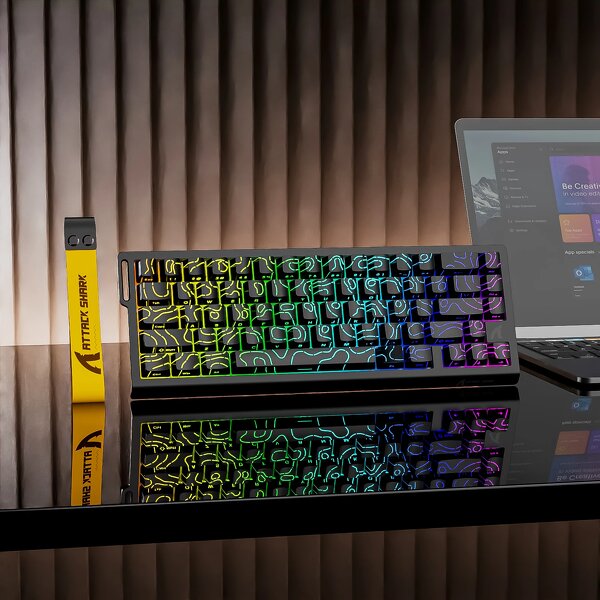 ATTACK SHARK X68 HE - Rapid Trigger Keyboard Magnetic Switch 60% Wired 8KHz