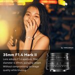 7artisans 35mm F1.4 Mark II - APS-C Prime Lens for Sony E Fujifilm FX Canon