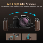 SmallRig 5238 - TV Antenna Wooden Side Handle Two-in-One Retractable Interface