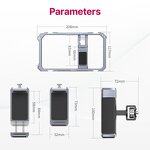 Aluminum Alloy Vlog Cage - Smart Phone Camera Rig