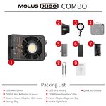 ZHIYUN MOLUS X100 Combo - 100W COB LED Light Outdoor Photography Lighting