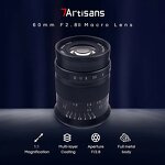 7artisans 60mm F2.8 Mark II - APS-C Macro Lens for Sony E Nikon Z Fuji XF