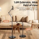 TELESIN Magnetic Mobile Phone Floor Stand - Cantilever Live Broadcast Tablet Bracket