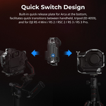 SmallRig 5413 Cage - for Canon EOS R1 Detachable Cold Shoe with Arca-Swiss