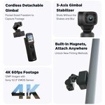 FeiyuTech Feiyu Pocket 3 - Cordless Detachable 3-Axis Stabilizer Gimbal Camera 4K60fps