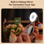 TELESIN S5 BGD 01 - Magnetic Fill Light Selfie Spotlight With Mirror 360 Stand