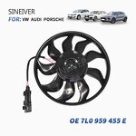 Radiator Fan Manufacturer - For Volkswagen Touareg Audi Q7 7L0959455E 7L0959455B
