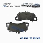 Semi-Metallic Brake Pads Manufacturer - New Version 9Y0698151AN for Porsche Cayenne 2019 Braking System