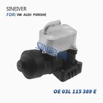 Engine Oil Cooler Assembly Manufacturer - SINEIVER For Audi A6 2011-2014 03L115389E 03L115389J Oil Filter Housing