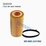 Air Filter Manufacturer - For Audi A1 A3 A4 1.4/2.0TDI 2007-2016 and A6 06D115562 06D115562C Engine Paper Oil Filter