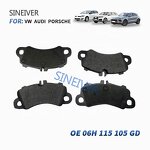 Semi-Metallic Brake Pads Manufacturer - New Version 9Y0698151AN for Porsche Cayenne 2019 Braking System