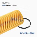 Automotive Oil Filter Manufacturer - New for VW Golf Jetta Beetle Audi A1 A3 A4 A6 06D115562 06D198405