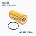 Automotive Oil Filter Manufacturer - New for VW Golf Jetta Beetle Audi A1 A3 A4 A6 06D115562 06D198405