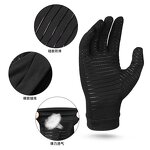 Arthritis Gloves Manufacturer - Hand Protective Full Finger Half-Finger Black Anti-Slip Copper Compression