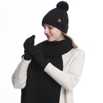 Knitted Hat Scarf Gloves Set Manufacturer - Fashion Style Warm Three Piece for Winter