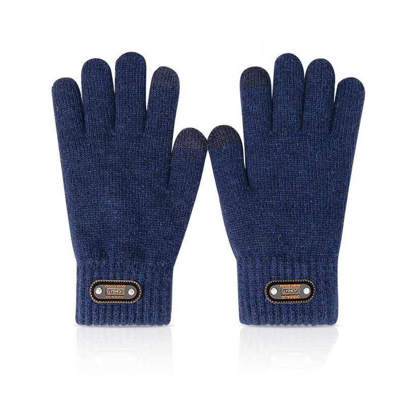 TouchScreen Gloves Manufacturer - Winter Outdoor Casual Jacquard Knitted Thickened Warm