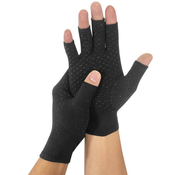 Arthritis Compression Gloves Manufacturer - Multifunctional Black Anti-Slip Breathable with Dot Glue