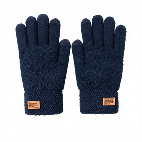 Knitted Mittens Manufacturer - Winter Warm Stretch Acrylic Jacquard Design for Daily Life