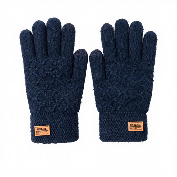 Knitted Mittens Manufacturer - Winter Warm Stretch Acrylic Jacquard Design for Daily Life