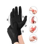 Arthritis Gloves Manufacturer - Hand Protective Full Finger Half-Finger Black Anti-Slip Copper Compression