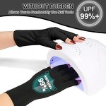 UV Protection Gloves - UPF50+ for Manicures with Gel Nail Lamp Hand Protection