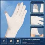 Women's Cycling Gloves - Full-Finger Breathable Sunscreen Non-Slip Touch Screen