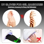 UV Protection Gloves - UPF50+ for Gel Nail Lamp Manicure Nail Supplies